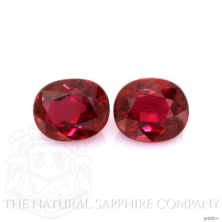 3.02 Ct.Tw. Ruby Pair from Mozambique