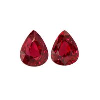 2.89 Ct.Tw.Total Carat Weight Ruby Pair from Mozambique Video