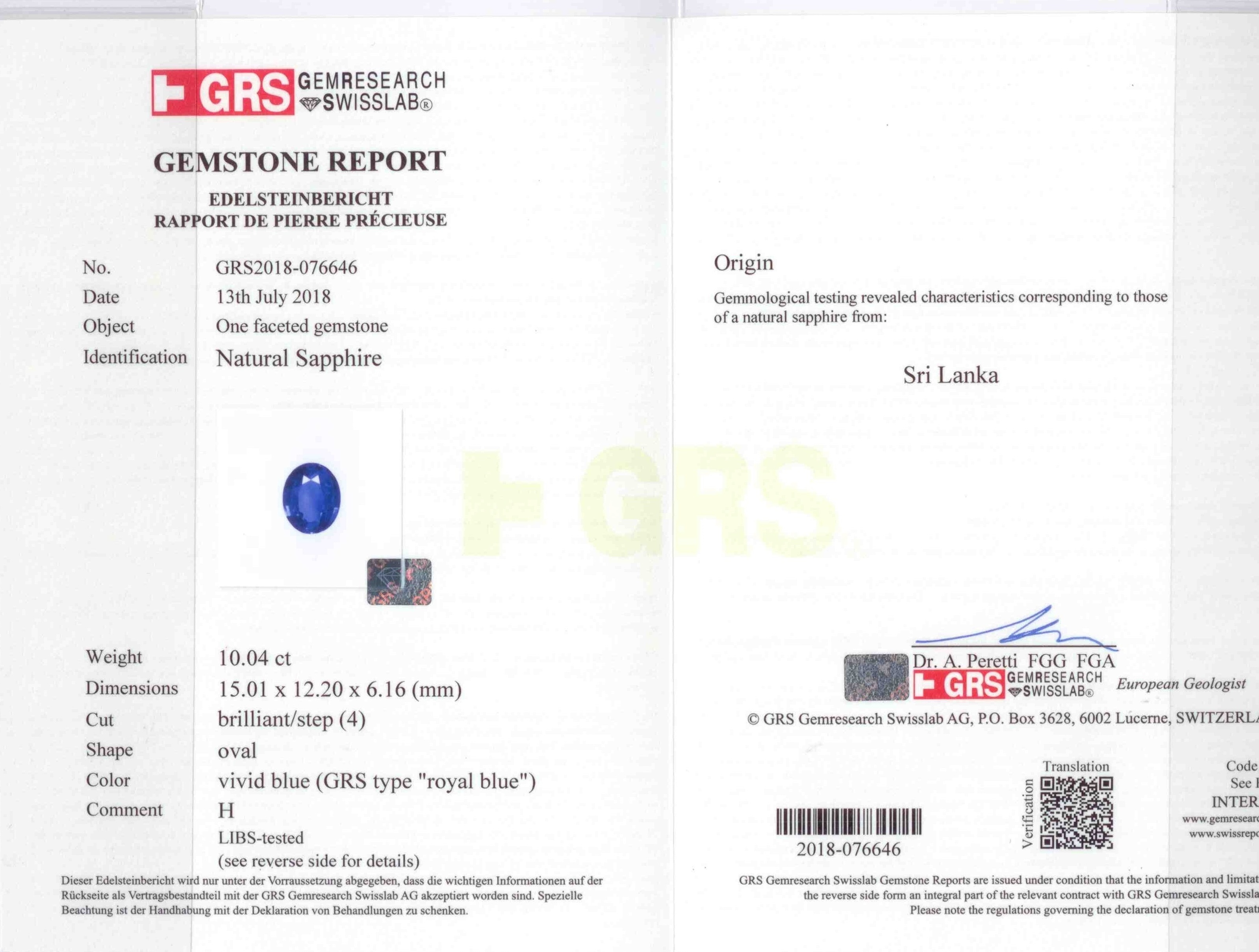 20.07 Ct.Tw. Blue Sapphire Pair from Ceylon (Sri Lanka)