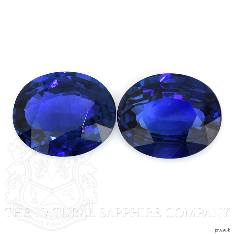 20.07 Ct.Tw. Blue Sapphire Pair from Ceylon (Sri Lanka)