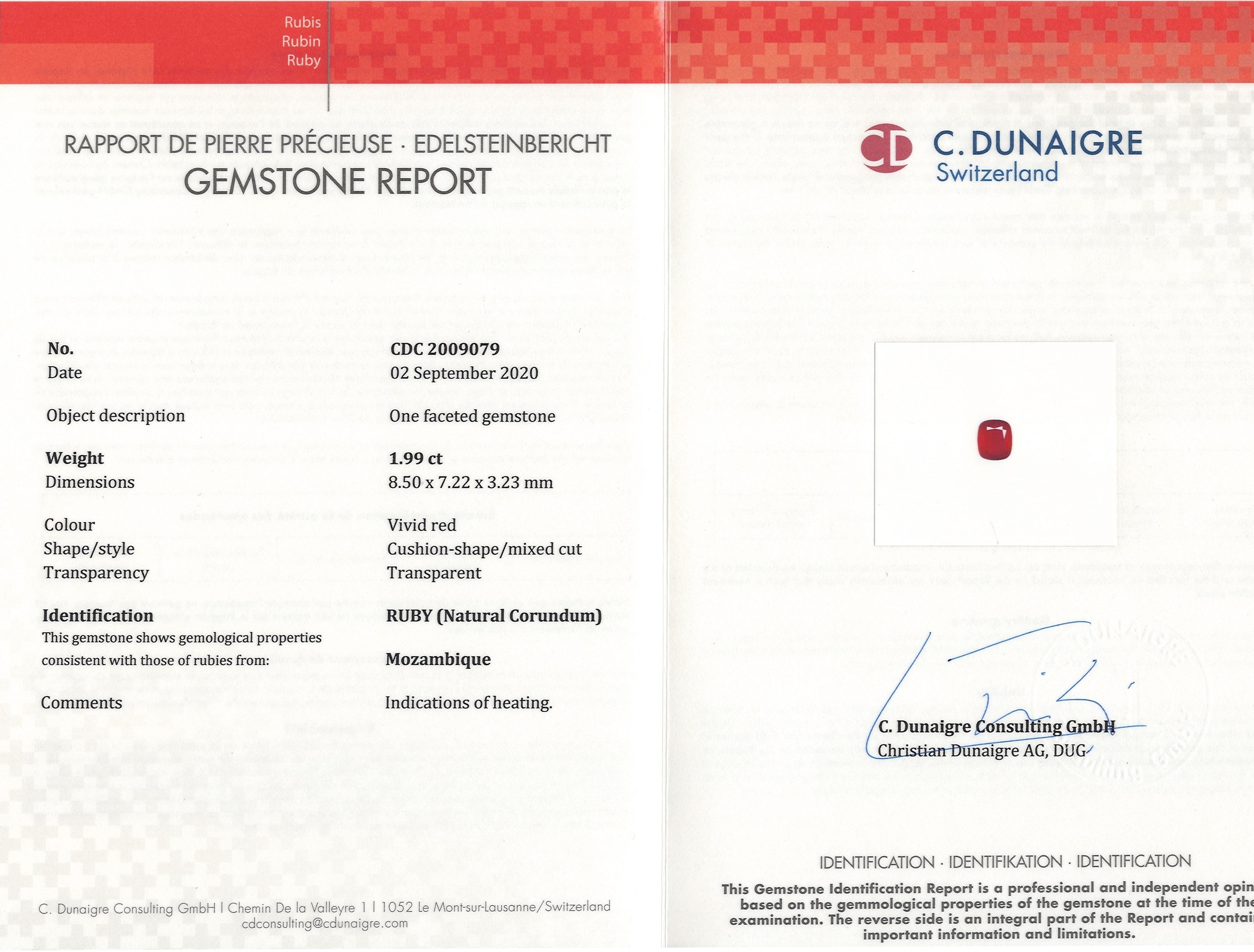 4.35 Ct.Tw. Ruby Pair from Mozambique