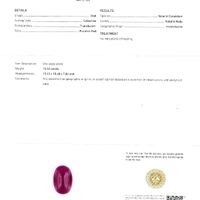 20.27 Ct.Tw.Total Carat Weight Cabochon Ruby Pair from Mozambique Scan Report