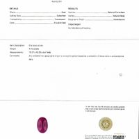 20.27 Ct.Tw.Total Carat Weight Cabochon Ruby Pair from Mozambique Scan Report