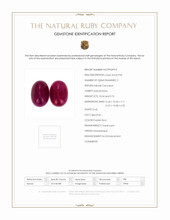 20.27 Ct.Tw.Total Carat Weight Cabochon Ruby Pair from Mozambique Scan Report