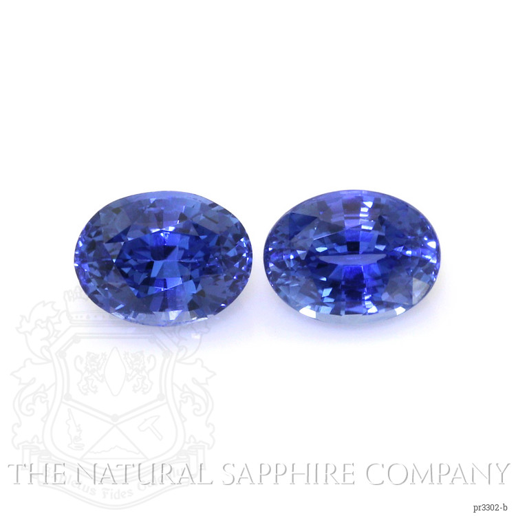 4.66 Ct.Tw. Blue Sapphire Pair from Ceylon (Sri Lanka)