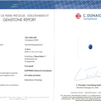 4.76&nbsp;Ct.Tw.Total Carat Weight Blue Sapphire Pair from Ceylon (Sri Lanka) Scan Report