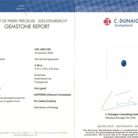 4.76 Ct.Tw.Total Carat Weight Blue Sapphire Pair from Ceylon (Sri Lanka) Scan Report