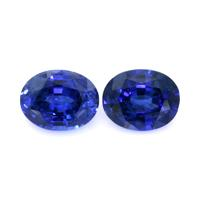 4.76 Ct.Tw.Total Carat Weight Blue Sapphire Pair from Ceylon (Sri Lanka) Video