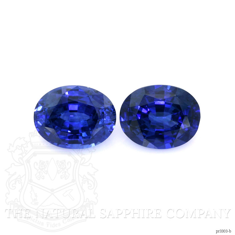 4.76 Ct.Tw. Blue Sapphire Pair from Ceylon (Sri Lanka)