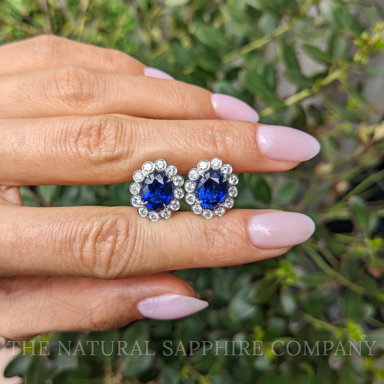 4.76 Ct.Tw. Blue Sapphire Pair from Ceylon (Sri Lanka)
