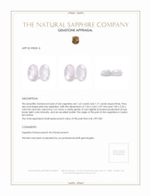 3.33&nbsp;Ct.Tw.Total Carat Weight Pink Star Sapphire Pair from Ceylon (Sri Lanka) Appraisal