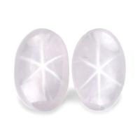 3.33 Ct.Tw.Total Carat Weight Pink Star Sapphire Pair from Ceylon (Sri Lanka) Video
