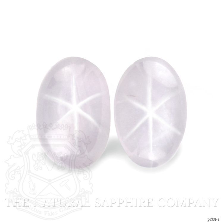 3.33 Ct.Tw. Pink Star Sapphire Pair from Ceylon (Sri Lanka)