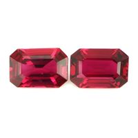 2.08 Ct.Tw.Total Carat Weight Ruby Pair from Mozambique Video