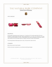 2.16 Ct.Tw.Total Carat Weight Pinkish Red Ruby Pair from Mozambique Appraisal