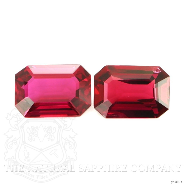 2.16 Ct.Tw. Ruby Pair from Mozambique