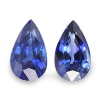 4.91 Ct.Tw.Total Carat Weight Blue Sapphire Pair from Ceylon (Sri Lanka) Video