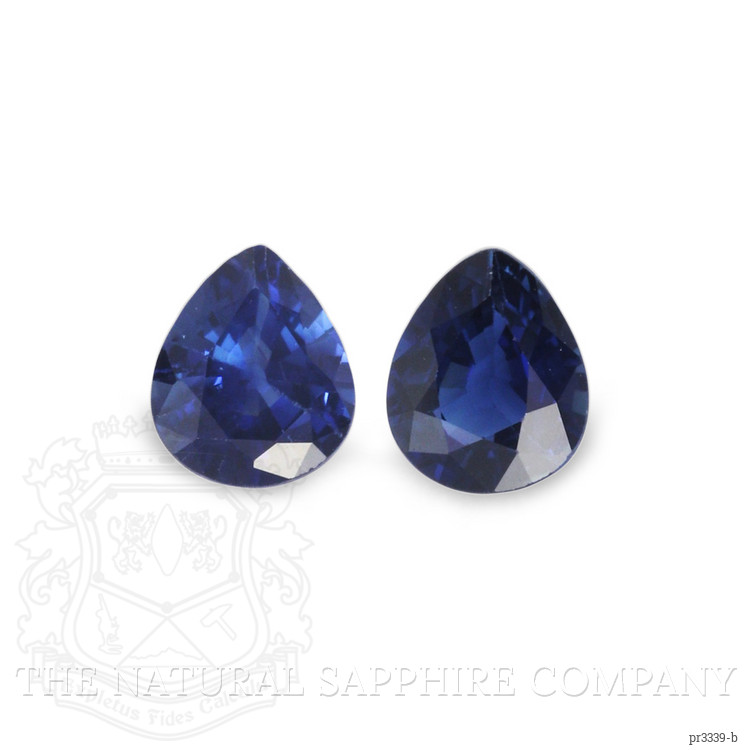 1.38 Ct.Tw. Blue Sapphire Pair from Ceylon (Sri Lanka)