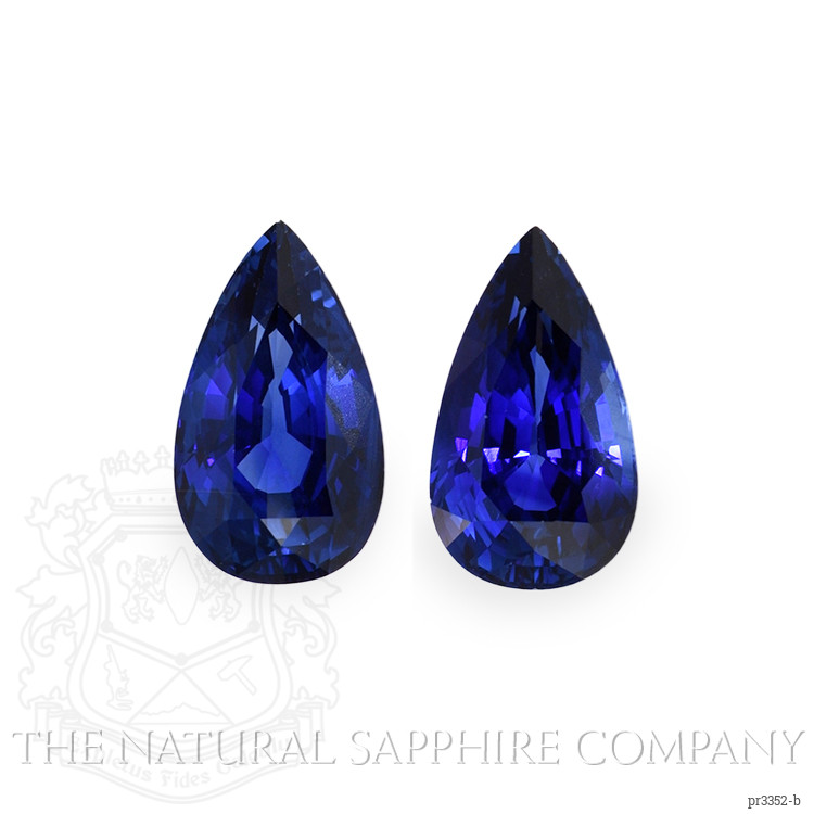 13.88 Ct.Tw. Blue Sapphire Pair from Madagascar