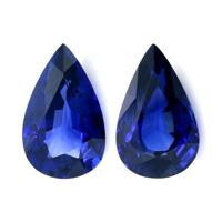 10.34 Ct.Tw.Total Carat Weight Blue Sapphire Pair from Madagascar Video