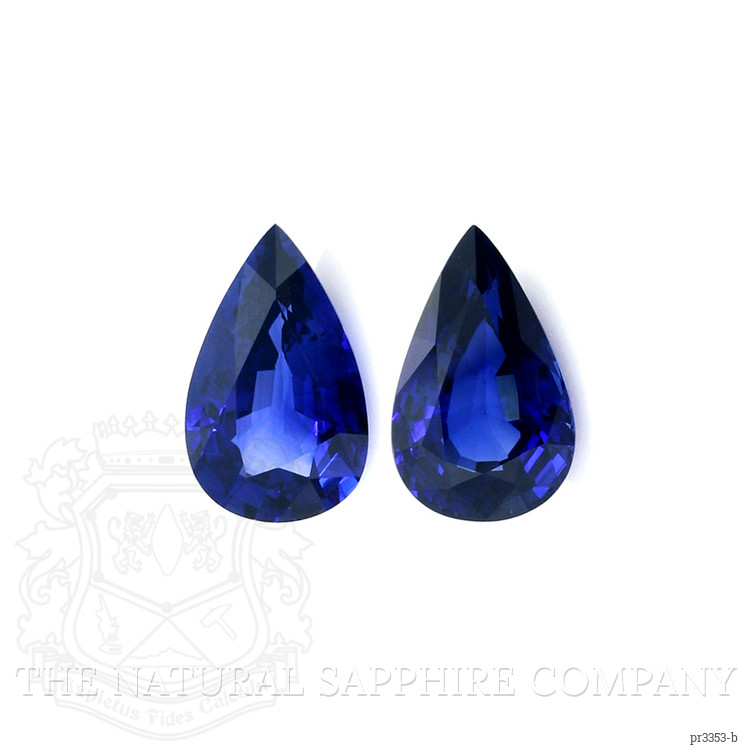 10.34 Ct.Tw. Blue Sapphire Pair from Madagascar