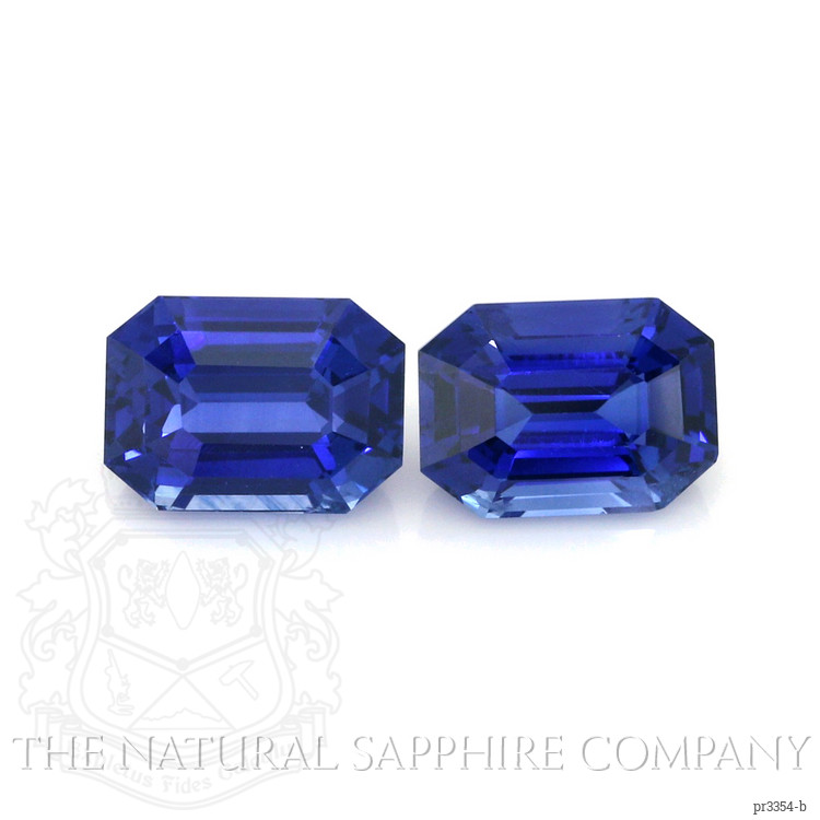 12.23 Ct.Tw. Blue Sapphire Pair from Ceylon (Sri Lanka)