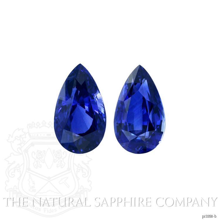 16.17 Ct.Tw. Blue Sapphire Pair from Ceylon (Sri Lanka)