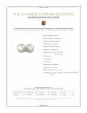 5.41 Ct.Tw.Total Carat Weight Grey Star Sapphire Pair from Ceylon (Sri Lanka) Scan Report