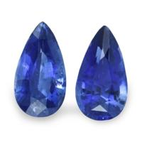 3.19 Ct.Tw.Total Carat Weight Blue Sapphire Pair from Ceylon (Sri Lanka) Video