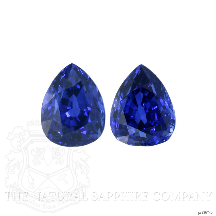 2.87 Ct.Tw. Blue Sapphire Pair from Ceylon (Sri Lanka)