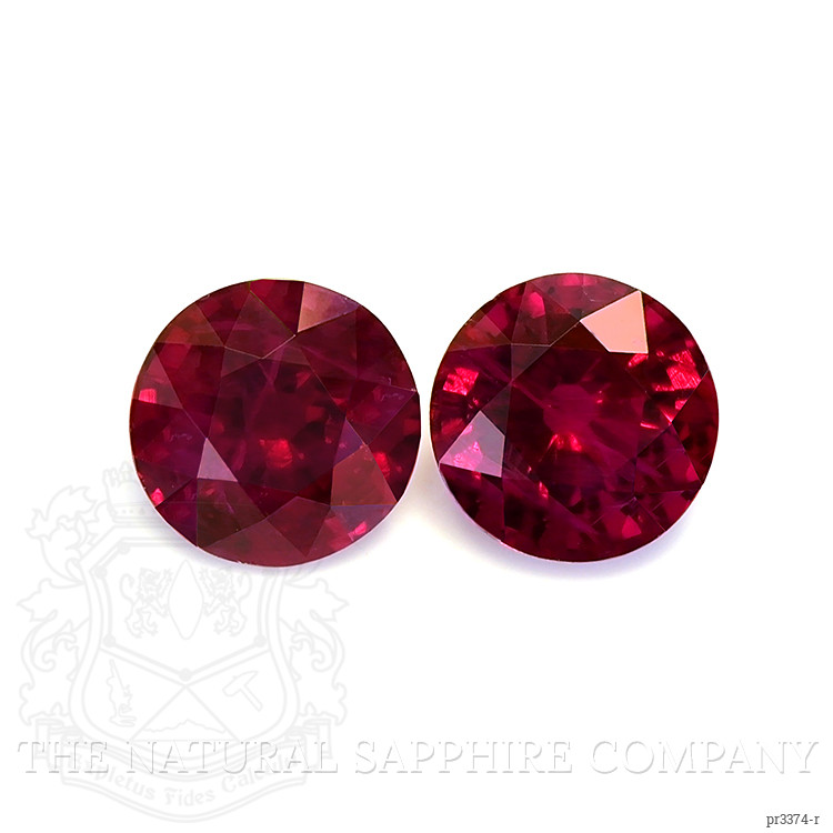 1.17 Ct.Tw. Ruby Pair from Burma (Myanmar)
