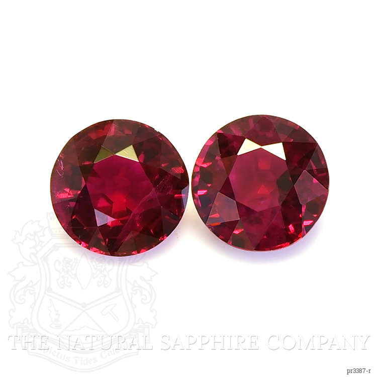 1.22 Ct.Tw. Ruby Pair from Burma (Myanmar)
