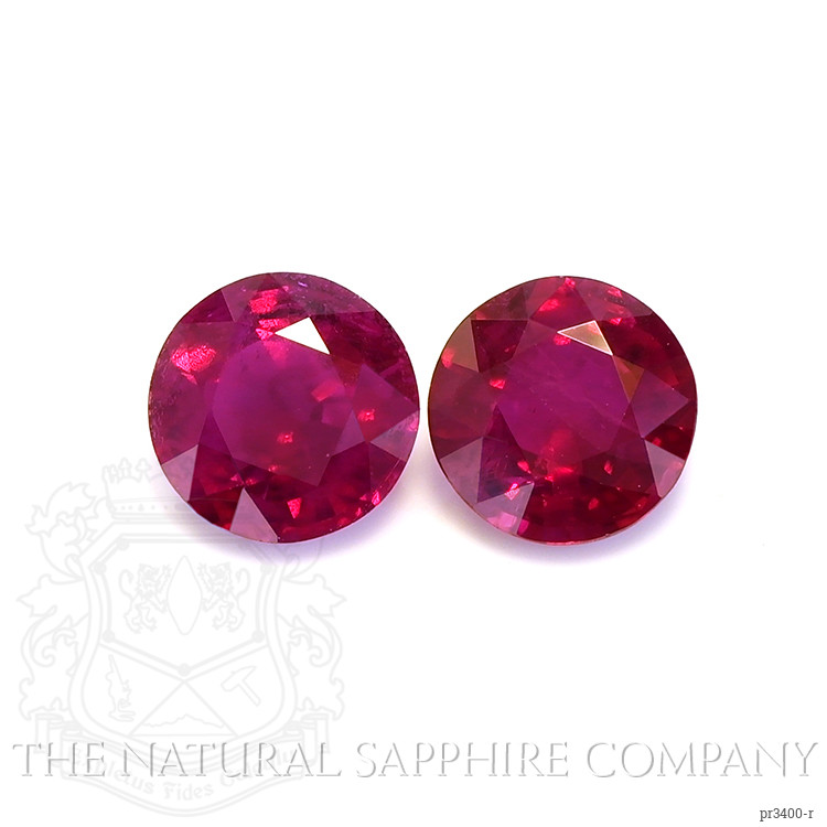 1.38 Ct.Tw. Ruby Pair from Burma (Myanmar)