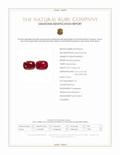 2.18 Ct.Tw.Total Carat Weight Pinkish Red Ruby Pair from Burma (Myanmar) Scan Report