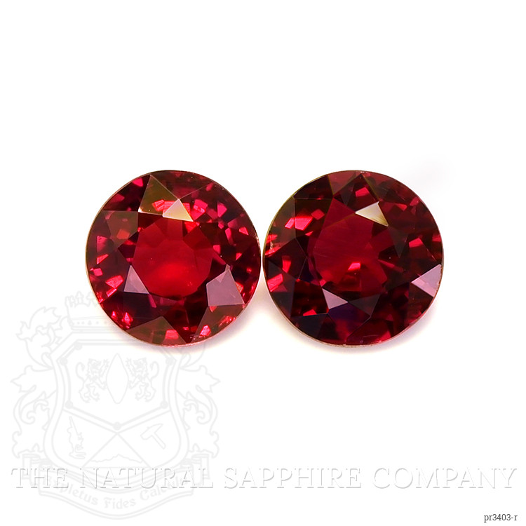 1.32 Ct.Tw. Ruby Pair from Burma (Myanmar)