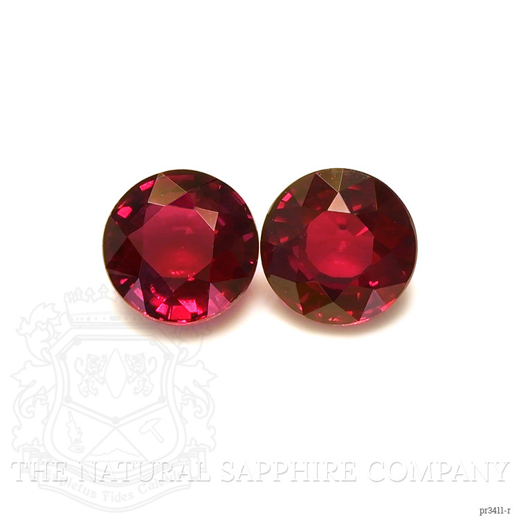 1.77 Ct.Tw. Ruby Pair from Burma (Myanmar)