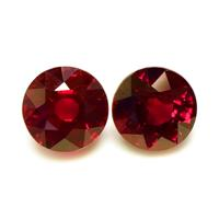 2.04&nbsp;Ct.Tw.Total Carat Weight Ruby Pair from Burma (Myanmar) Video
