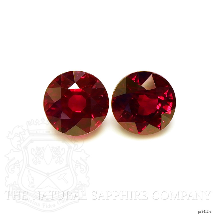 2.04 Ct.Tw. Ruby Pair from Burma (Myanmar)