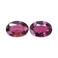 1.34&nbsp;Ct.Tw.Total Carat Weight Ruby Pair from Thailand Video