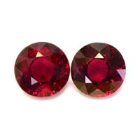 2.80 Ct.Tw.Total Carat Weight Ruby Pair from Mozambique Video