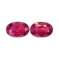 1.22&nbsp;Ct.Tw.Total Carat Weight Ruby Pair from Burma (Myanmar) Video
