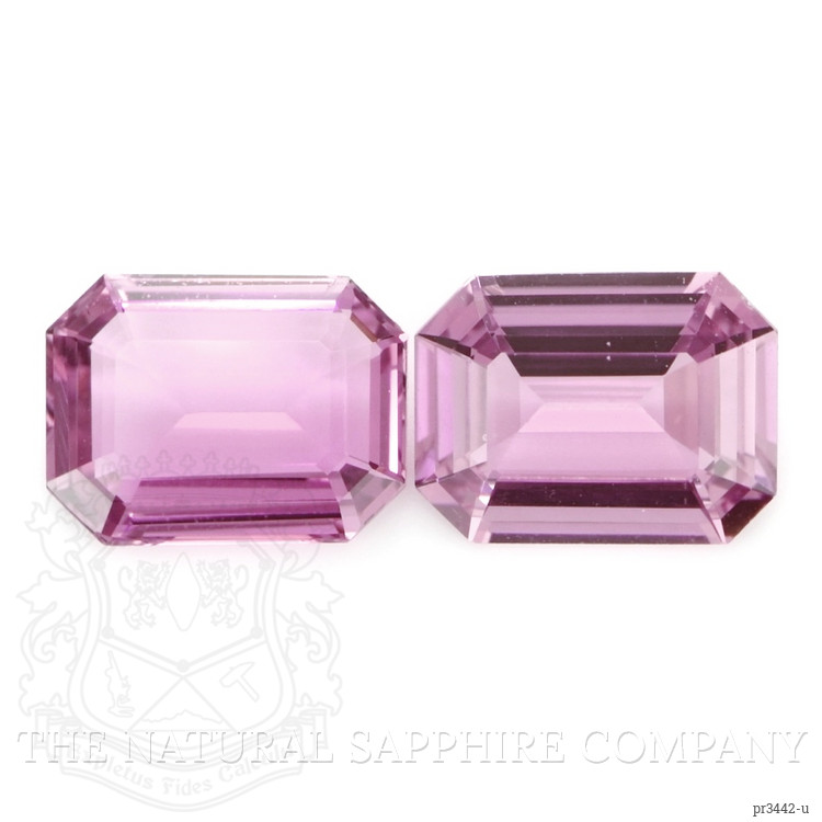 3.05 Ct.Tw. Purplish Pink Sapphire Pair from Ceylon (Sri Lanka)