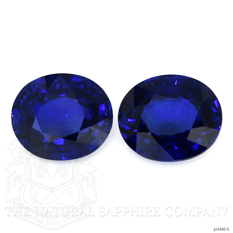 20.59 Ct.Tw. Blue Sapphire Pair from Ceylon (Sri Lanka)