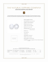 3.70&nbsp;Ct.Tw.Total Carat Weight Grey Star Sapphire Pair from Ceylon (Sri Lanka) Scan Report