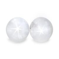 3.70&nbsp;Ct.Tw.Total Carat Weight Grey Star Sapphire Pair from Ceylon (Sri Lanka) Video