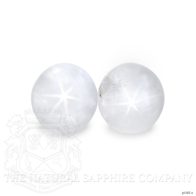 3.70 Ct.Tw. Grey Star Sapphire Pair from Ceylon (Sri Lanka)