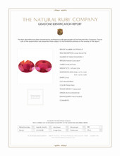3.73 Ct.Tw.Total Carat Weight Ruby Pair from Burma (Myanmar) Scan Report