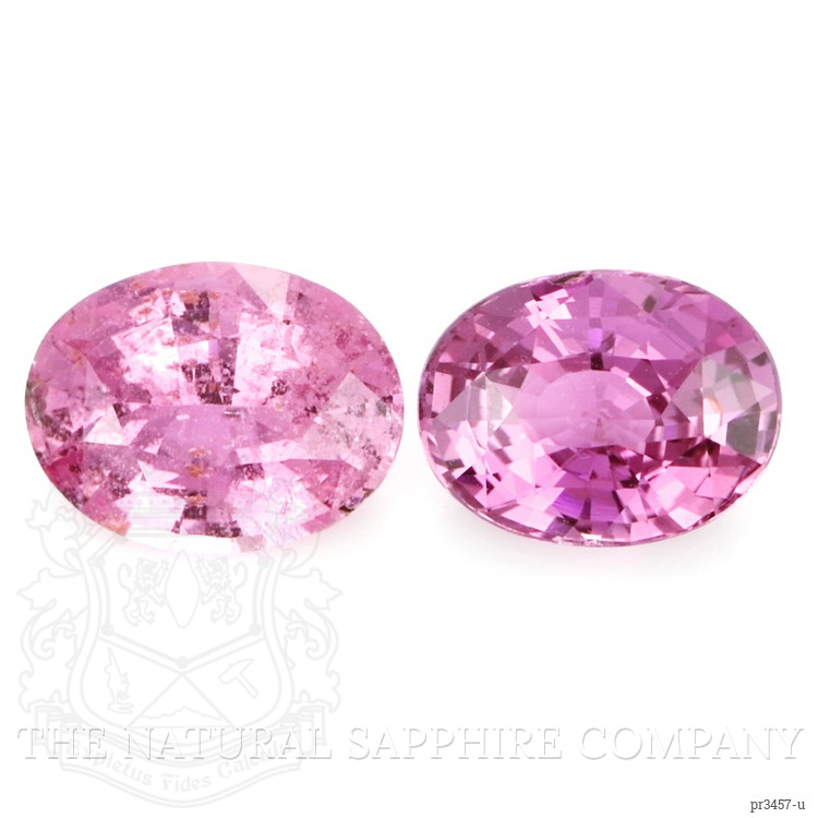 3.38 Ct.Tw. Pink Sapphire Pair from Ceylon (Sri Lanka)