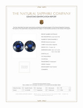 3.42&nbsp;Ct.Tw.Total Carat Weight Blue Sapphire Pair from Thailand Scan Report