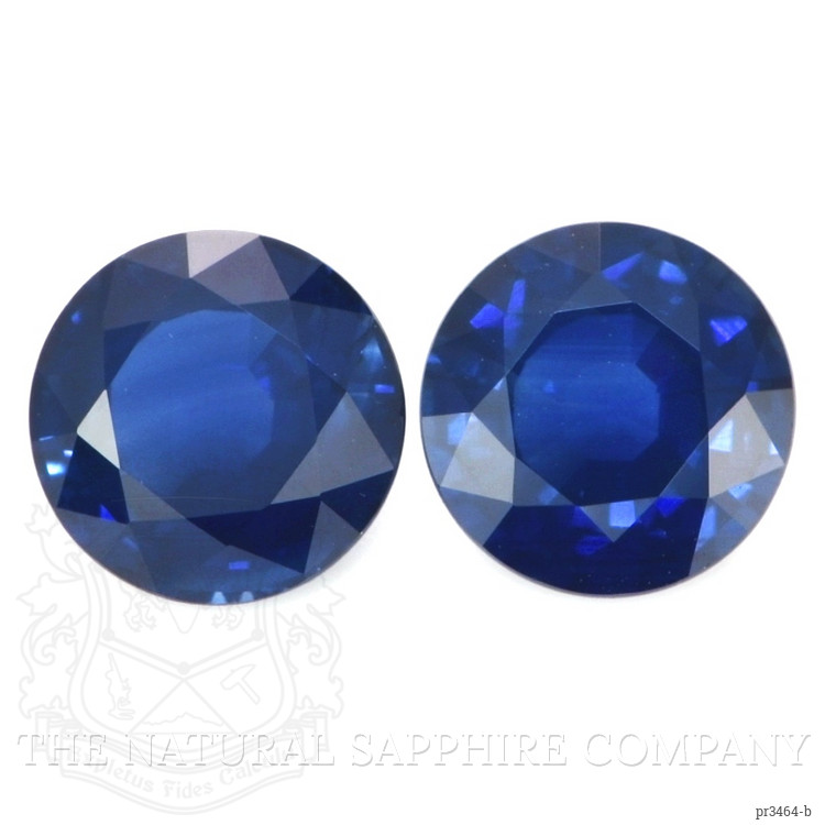 3.06 Ct.Tw. Blue Sapphire Pair from Thailand